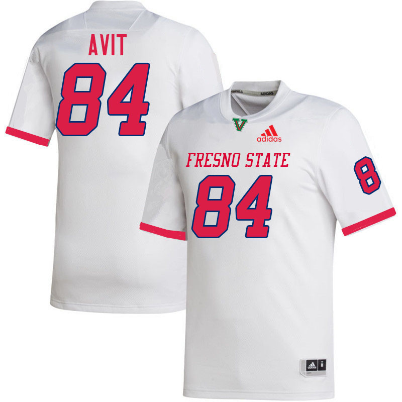 Fresno State Bulldogs #84 Ezekiel Avit College Football Jerseys,Uniforms-White